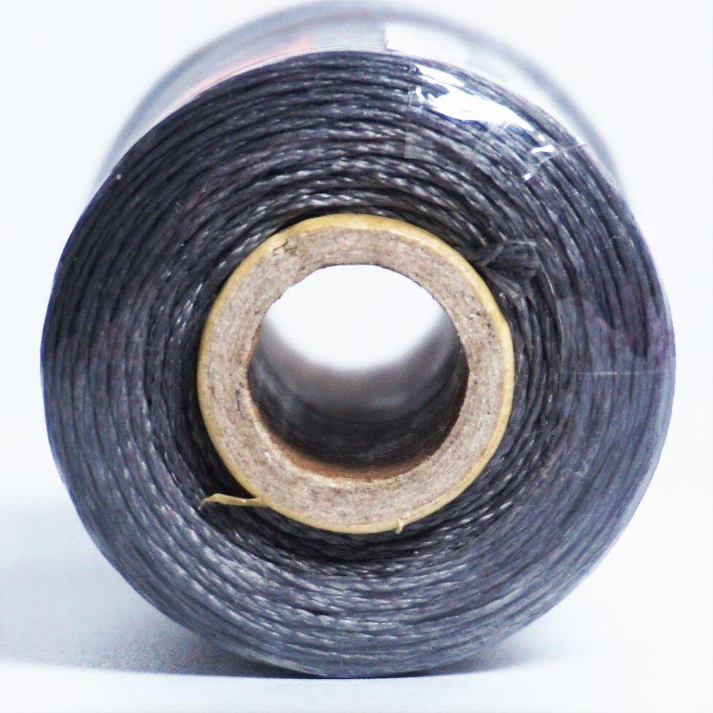 Gewachster Nähfaden Sattlergarn 1mm dick 100m dunkelgrau